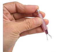 Outil de ramassage à 4 mâchoires en acier inoxydable pour composants électroniques, puces IC, pierres précieuses, perles et petites pièces - Pince à griffes avec poignée moletée, 62(F)