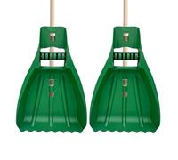 Outil de ramassage de feuilles - Râteau à main - Ergonomique - Pour le nettoyage de jardin, le nettoyage de la pelouse, le jardinage, l'extérieur - 49,29 x 33,5 x 8,9 cm
