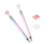 Outil de Ramassage de Pierres pour Nail Art, Stylo Rotatif 1 Set | Abs et Cuivre Plaqué, Pointe Fine Polyvalente, Argile Incluse, Portable, pour Salon et Maison