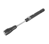 Outil de Ramassage Magnétique Télescopique LED, Rotation 360°, Noir | ABS et Acier Inoxydable, avec Batterie Incluse, pour Vis et Petits Outils à L’atelier