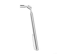 Outil de ramassage télescopique magnétique extensible en métal argenté à cinq sections de 155 à 480 mm pour une utilisation en atelier automobile et mécanicien