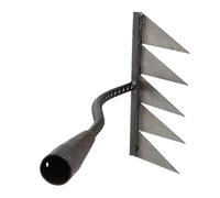 Outil De Râteau D'aménagement Paysager - Extracteur D' pour Pavés De Pelouse, Griffe De Désherbage Robuste, Tête De Cultivateur pour Enlever Le Chaume, Ramasseur De Feuilles De Cour, Grattoir