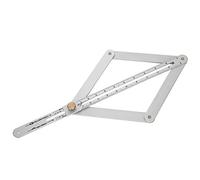 Outil de Recherche d'angle, Règle d'angle, Règle Goniomètre, Règle Pliable, Profileur de Plafond Diagonal Multifonctionnel, Détecteur d'angle d'angle à 4 Plis