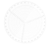 Outil de Recherche de Centre Rond en Acrylique, pour Menuiserie | Référence D’angle, Résiste à Déformation, pour Bois et Feuilles Acryliques, Arts, Préparation au Tournage