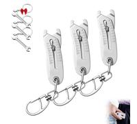 Outil De Recherche De Taille De Boulon Hugfreedom, Porte-Clés Portable Et Précis, Vérificateur D'étrier for écrous Et Vis De Mesure Manuelle Rapide, Vérification De La Taille Du Filetage(3pcs)
