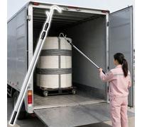 Outil de récupération de la portée du camion Cargo Grabber, Crochet de bêtette de camion en acier inoxydable, Tente de traction de grenier télescopique avec poignée antidérapante(Black,6m(236in))