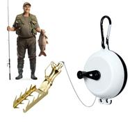 Outil de récupération de leurre de pêche avec corde PE de 30 m | Accessoire de pêche en plein air réutilisable pour enlever les appâts accrochés des rochers, mauvaises herbes, bûches