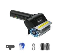 Outil de récurage pour grils électriques avec tête de brosse amovible et couvercle résistant à la pour un nettoyage efficace et sûr, nettoyage de barbecue rechargeable