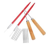 Outil de Réenracinement pour Poupées Bjd, Kit DIY 0,6mm et 0,8 MM | Aiguilles Doubles, Manches en Bois Ergonomiques, Placement Précis, Accessoires pour Projets Capillaires