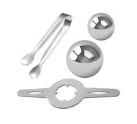 Outil de refroidissement à café - Boule de glace à en acier inoxydable | Boule de refroidissement à café en métal | Boules de glace réutilisables | Obtenez plus de goût avec le Freeze