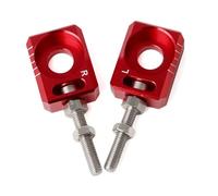 Outil de réglage de chaîne de moto Boulon de réglage de régulateur de chaîne, bloc d'essieu arrière de moto adapté à Sur-ron pour Light Bee adapté à Enduro(Red)