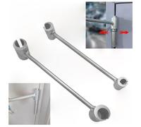 Outil de réglage de charnière de porte, clé de réglage de l'espacement des charnières, outil de réparation de charnière de porte, outil de réglage de charnière, outil de clé à molette(2pcs-mix)