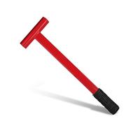 Outil de réglage de la charnière Hourdeuse en acier à charnière Clé à la cire à poignée antidérapante pour les portes commerciales de calibre 180 Black rouge 19,0 x 4,52 pouces (Rouge et noir)
