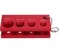 Outil de réglage de l'écartement des bougies d'allumage Outil de réglage de l'écartement des bougies d'allumage Universel 10mm 12mm 14mm 16mm avec 32 lames Rouge