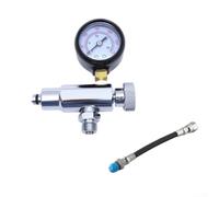 Outil de réglage de régulateur avec jauge 300 PSI pour la plongée sous-marine Deuxième étape Gonfleur - Nylon, tube de 25 cm, compatible avec BCD standard (affichage+tube)