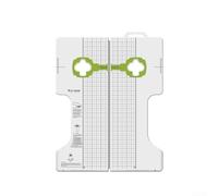 Outil de réglage de taquet de vélo pour SPD Outil de mesure d'alignement des pédales de vélo de route avec système de position de ligne de grille 110 x 290 mm (compatible SPD-MTB)