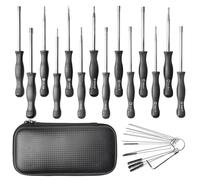 Outil de réglage du carburateur, 14 pièces Kit de tournevis de carburateur avec brosses de nettoyage de carburateur Kit de nettoyage pour Husqvarna Einhell Stihl Poulan Echo Moteur Débroussailleuse