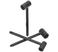 Outil de Réglage du Manche de la Guitare, clé à Tige en Treillis Universelle 7 Mm/8 Mm/6,35 Mm Lisse pour l'entretien (Noir 6.35MM+7MM+8MM Trois ensembles)