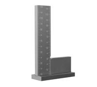 Outil de règle à angle droit de 90 degrés carrés à large siège pour le travail du bois avec base magnétique en alliage d'aluminium durable pour les techniciens charpentiers tâches