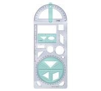 Outil de règle de dessin - Outils de mesure, modèle de dessin portable pour pour les dessins géométriques | Concevoir des règles et des modèles Modèle de dessin de règle géométrique flexible