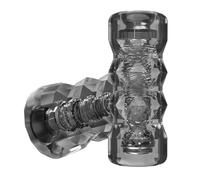 Outil de relaxation sensorielle ergonomique - Masseur portatif en silicone for homme, for la relaxation musculaire et une meilleure concentration, facile à nettoyer, format voyage.(Black)