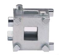 Outil de rembobinage de piston d'étrier de frein à disque pour freins arrière en forme de cube 3/8 Convient pour le remplacement des plaquettes de frein sur divers véhicules de frein à disque à quatre
