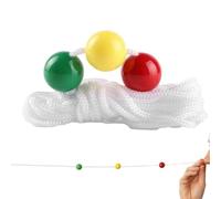 Outil de renforcement musculaire des yeux, entraînement de convergence | Outil de renforcement des muscles oculaires, corde d'entraînement de convergence de vision de 2 m avec 3 perles de couleur