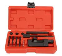 Outil De Réparation Chaîne Moto, Kit De Rivetage Et Coupure Pour Chaînes 428 430 520 525 530, Acier Chrome Vanadium Rouge Et Noir - Durable, Antirouille, Pour Usage Moto Et Vélo