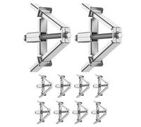 Outil De Réparation De Boîte De Jonction - Mur Sans Prise Lâche, Fixateur De Cassette 10 Pièces, Tige De Support En Acier Réglable, Kit De Réparation De Sortie De Commutateur De Type 86 118 Pour Élect