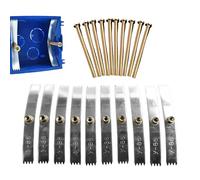 Outil De Réparation De Boîtier De Prise Electrique | Kit de 10 Outils,Réparateur De Boîtier Mural Électrique Avec Dents - Pour La Rénovation Et La Construction