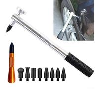 Outil de réparation de bosses de carrosserie, kit de marteau de réparation de bosses de voiture, outils sans peinture, 9 têtes de taraudage, outils de débosselage
