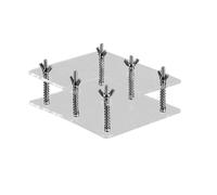 Outil de réparation de cartes - Bloc de fixation transparent, redresseur de bord en acrylique | Base d'alignement, panneau de restauration, stabilisateur de plateau plat, protecteur de papier