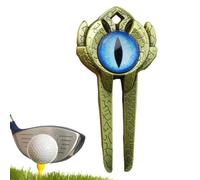 Outil de réparation de Divot de Golf - Design créatif 3D | Fourche Verte en de Zinc | Gadget d'entretien de Parcours Robuste pour golfeurs, Accessoire de Golf Unique en métal Cadeau pour Homme