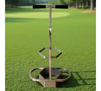 Outil de réparation de gazon de golf avec coupe hexagonale robuste et double poignée ergonomique pour un retrait facile de l'herbe sur les verts et les pelouses