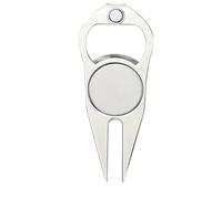 Outil De Réparation De Golf - Fourche Relevée Multifonctionnelle Avec Marqueur De Balle | Comprend Un Ouvre-bouteille Et Un Emplacement Pour Raquette | Accessoires De Golf En Métal Robustes Pour Homme