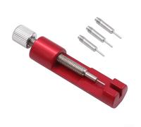 Outil de réparation de maillons de bracelet de montre avec dé à coudre et broches de rechange pour ajuster et nettoyer les bracelets de montre en métal