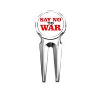Outil de réparation de marqueur de balle de golf say no to war world love peworld