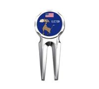 Outil de réparation de repère de balle de golf Democratic Donkey Raise Flag Election Golf Divot Tool