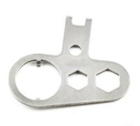 Outil de réparation de valve K pour plongée sous-marine en acier inoxydable multifonction pour gonfleur BCD et réservoir d'alimentation de la vanne de service, design compact avec tournevis intégré