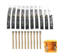 Outil de Réparation Destiné aux Boîtiers Muraux Électriques | Kit de 10 Outils,Réparateur de Boîte de Jonction avec Dents,pour la Rénovation Domestique et la Maintenance du