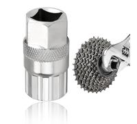 Outil de Réparation et Retrait de Roue Libre pour Vélos,Cassette Demonte Douille, Acier Carbone Durable,Compatible Shimano, Sunrace, Sram, Dnp pour Cassette de 6,7,8,9,10,11 Vitesses,20×44.8mm