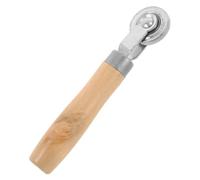 Outil de Réparation Pneu Voiture Acier, à Rouleau Manche Bois | Roulement à Billes Intégré, Pression Régulière, pour Pose de Bandes Isolantes, Atelier ou Dépannage