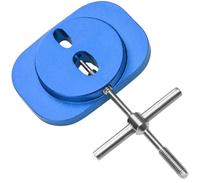 Outil de réparation portable pour bobine de 3 x 4,8 cm, facile à ranger | Construction en alliage d'aluminium, résistant, haute résistance, s'adapte aux essieux longs et courts, finition noire