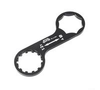 Outil de réparation pour bouchon de fourche avant de vélo XCR XCT XCM RST Outil de réparation en alliage d'aluminium pour VTT et vélos de route (noir)
