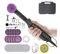 Outil De Restauration Des Joints De Carrelage,350W Mini Meuleuse,Meuleuse Droite à 6 Vitesses Variables,Pince 3mm,1.8M Cordon D'alimentation,pour l'élimination Rouille,Meulage,Coupe,Polissage (noir)