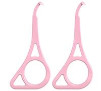 Outil de retrait d'alignement, 2 outils de retrait de retenue invisibles, adaptés pour enlever les appareils dentaires, les plateaux, les retenues, les prothèses dentaires et les aligneurs (rose).