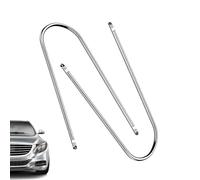 Outil de retrait d'autoradio, 2 clés de retrait stéréo en forme de U, ensemble d'outils d'extraction d'unité principale de lecteur double DIN universel pour voiture, camionnette, SUV, installation