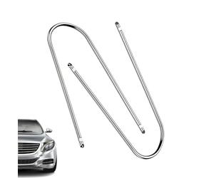 Outil de retrait d'autoradio, 2 clés de retrait stéréo en forme de U, ensemble d'outils d'extraction d'unité principale de lecteur double DIN universel pour voiture, camionnette, SUV, installation