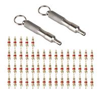 Outil De Retrait De Cœur De Valve De Pneu | Tournevis de Réparation pour Cœur de Tige de Valve,Outil De Clé Pour De Bicyclette | pour Moto Voiture Vélo Bicyclette SUV Tondeuse à Gazon Atelier Ga