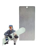 Outil de Retrait de de Ski - Grattoir de Snowboard en Acier Inoxydable et Chiffon de grattage de en Nylon | Kit d'entretien Hivernal pour Une Glisse en Douceur, se Range dans Un sa